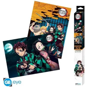 Set 2 Chibi Posters Demon Slayer
