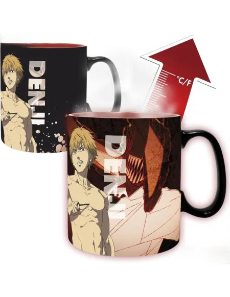 Taza Cambio de Calor 460Ml- Denji & Aki Chainsaw Man