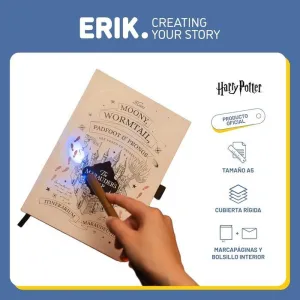 Cuaderno Mapa del Merodeador A5 Tinta Variable Harry Potter