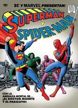 Superman y Spiderman. Portada de Brian Bolland Dc-Marvel Treasury Edition.